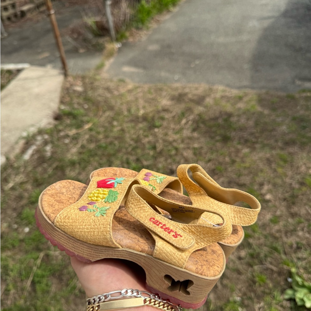 Carter's Yellow Sandals Breathable Slip-On Comfort